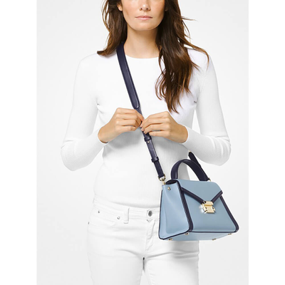 Сумка Майкл Корс Уитни MEDIUM SATCHEL голубая