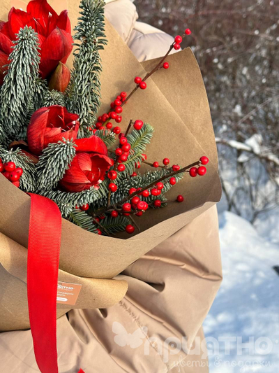 Новогодний букет № 1103