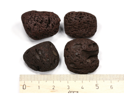 Лава коричневая, галтовка в ассортименте (25-27 мм, 7-9 г) №26968