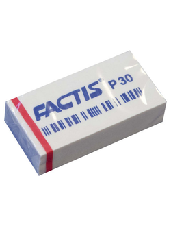 Ластик FACTIS P 30 (Испания), 40х20х10 мм, белый, прямоугольный, мягкий, CPFP30