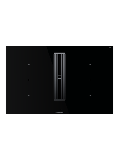 Индукционная варочная панель с вытяжкой Kuppersbusch KMI 8350.0 SR Silver Chrome