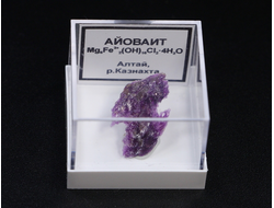 Айоваит (хром-айоваит), в пластиковом боксе, Россия, Алтай №24194