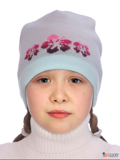 Шапка  21201-03, цвет светло-бирюзовый р. 54-56