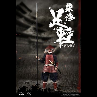 Асигару с яри - Коллекционная фигурка 1/12 PALM EMPIRES - RED ARMOR ASHIGARU (PE008) - COOMODEL