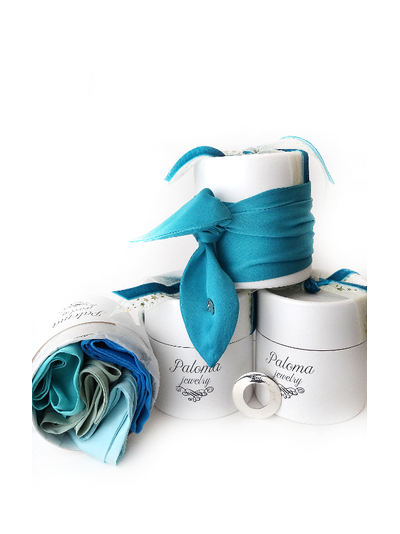 Шарф шелковый AQUA Collection