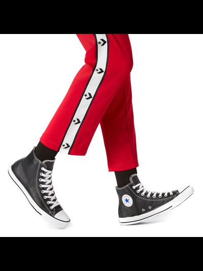 Кеды кожаные Converse All Star Classic черные высокие