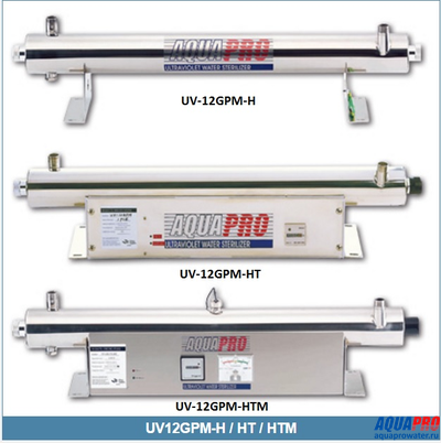 Ультрафиолетовый стерилизатор Aquapro UV-12GPM-H
