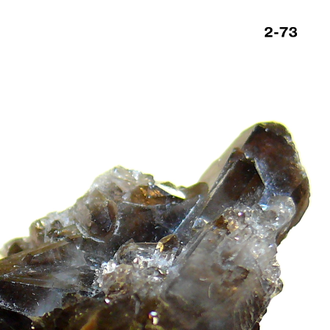 Раухтопаз натуральный (микро-друза) Казахстан №2-73: раух-морион - 17,6г - 38*32*21мм