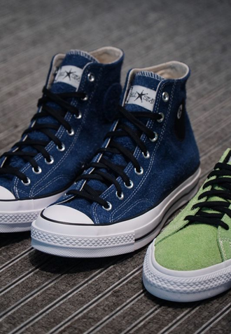 Кеды Converse Stussy Chuck Taylor 70 синие высокие