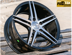 Комплект дисков R16 7,0J ET+35 5*114,3 Vossen VPS-302 Черный глянец с полированными лучами (G424)