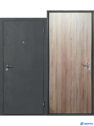 Дверь входная металлическая СТРОЙГОСТ 5 РФ Серебро Дуб сонома купить в Челябинске | КВИРТЕК