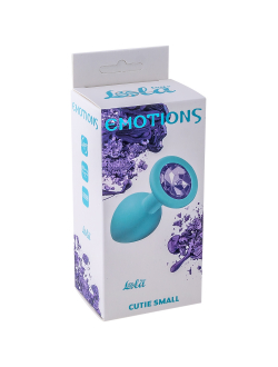 4011-05 АНАЛЬНАЯ ПРОБКА EMOTIONS CUTIE SMALL TURQUOISE LIGHT PURPLE CRYSTAL