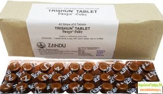 "ТРИШУН" - помощь при простуде, производитель Занду (Trishun, Zandu) 30 таб
