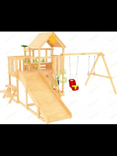 Детская площадка IgraGrad Крафт Pro 1 с зимней горкой