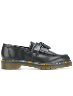 Лоферы Dr.Martens с бахромой черные