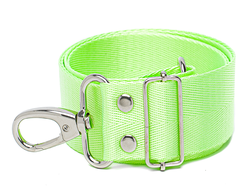 Ремень гитарный  с карабинами 120 см цвет лайм