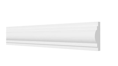 Молдинг Decor Dizain DD35, дюрополимерный, влагостойкий, под покраску, длина 2 м