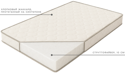 Детский матрас Монолит Гранд из гипоаллергенного струттофайбера