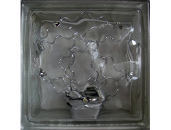 Стеклоблок декоративный Различная тематика РТ_011 (А) 19х19х8 см