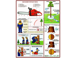 П3-Пила Плакат Бензомоторная пила. Безопасность работ на лесосеке (3л)