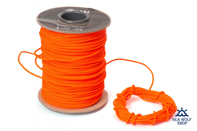 Линь 1.5мм Sigalsub Orange Fluo Polyester, за 1м