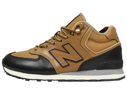 New Balance 574 Mid Brown Black с мехом