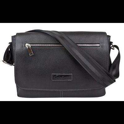 Кожаная мужская сумка Caltrano black (арт. 5067-01)