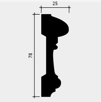 Молдинг 1.51.340 - 78*25*2000мм