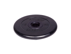Диск обрезиненный Barbell Atlet d 51 мм чёрный 15 кг