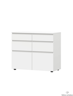 Одри Комод с ящиками Белый