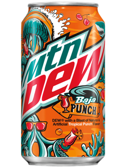 Газированный напиток Mountain Dew Baja Punch 355мл