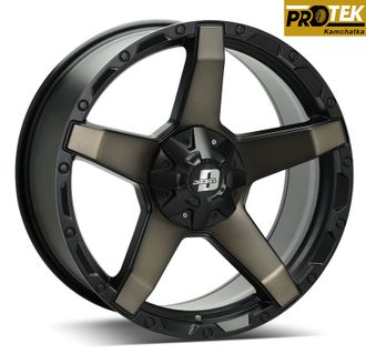 Комплект дисков R18 9,0J ET+30 5*150 SSW S341 (FP/BKM/MCGR) Черный с бронзой
