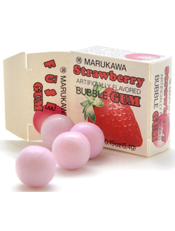 Marukawa Клубника Жевательная резинка в виде шаров 5,4г (48)*60