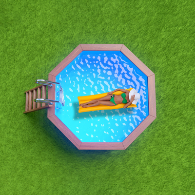 Деревянный каркасный бассейн "Ханхой" 250 х 250 х 145 см Кристалл