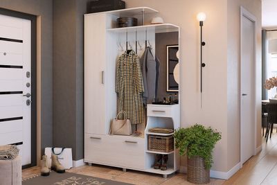 Прихожая БАРСЕЛОНА-1 Белый рамух