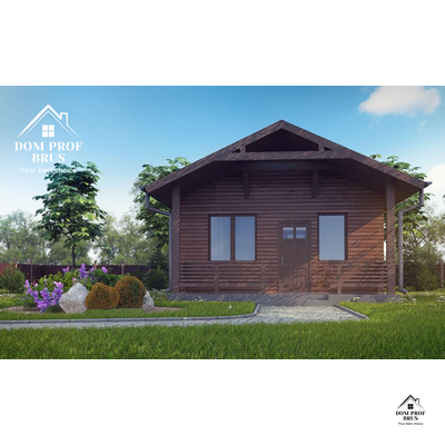 Баня из профилированного бруса &quot;Уютная&quot; 24м2 7х6