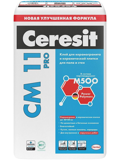 Клей для плитки «Церезит СМ-11» 25 кг