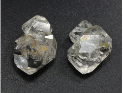 Кварц "Хёркимерский алмаз", сросток кристаллов в ассортименте, США (15-16 мм, 1,4-1,6 г) №28125