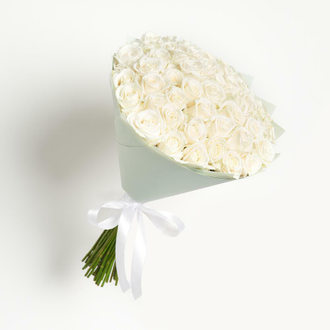 51 белая роза "Sky"