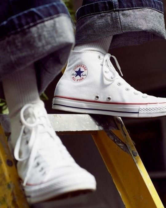 Кеды Converse All Star высокие белые мужские