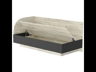 Кровать-софа КРС-900 &quot;СОНАТА&quot; Дуб Крафт белый - Антрацит