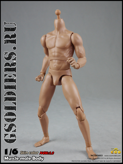 Тело мускулистое с шеей 1/6 - NEW:2.0 Body NO: BD003 - COOMODEL