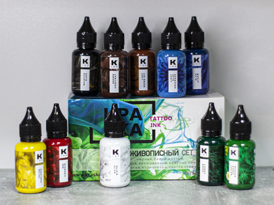 СЕТ ЖИВОПИСНЫЙ - КРАСКА Tattoo Ink