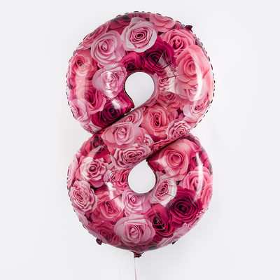 Цифра, 8, Розы