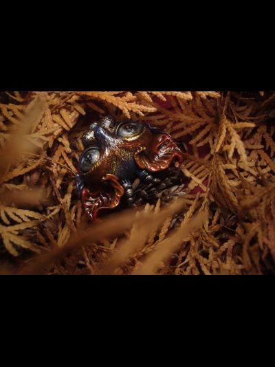 "Шуршащий Вихрябрррь". Коллекционная брошь с котом в стиле фэнтези