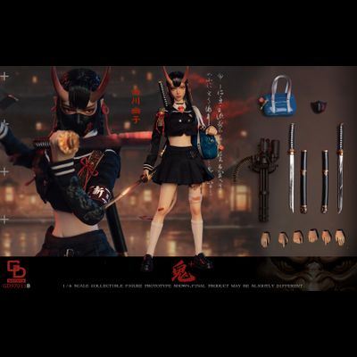 ПРЕДЗАКАЗ - Японская школьница-демон Юко - Коллекционная ФИГУРКА 1/6 scale Onihime Part 2 Yuko Yukawa (GD97011B) - GDTOYS  ?ЦЕНА: 23200 РУБ.?