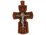 Крест Православный, дерево-серебро, 21