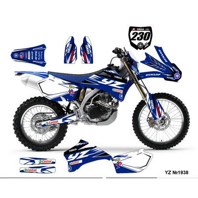 Наклейки на мотоцикл Yamaha YZ YZF WR 2006 - 2009
