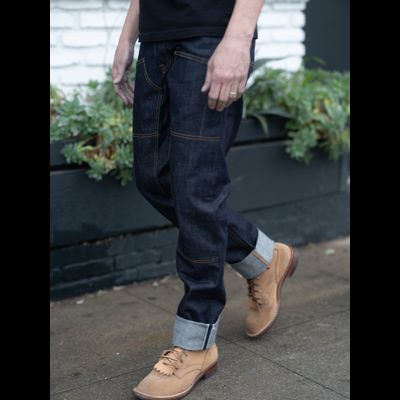 Джинсы =Brave Star= Die Hard Double Knee 14oz Hardline Japan Selvage Denim Jean