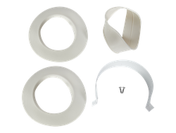 Комплект дымохода ROMMER АНТИЛЕД 60/100 - 1000мм (Baxi (кроме ECO Nova/Classic), Viessmann, Kiturami